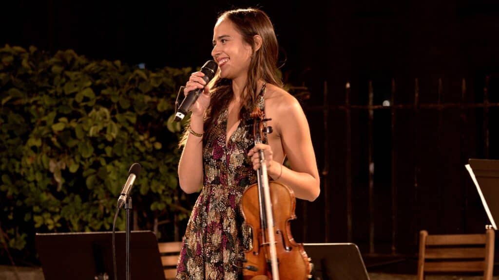 La violoniste montmartroise Valentina Gasparini (1992-2022), membre fondateur des Arènes Lyriques.